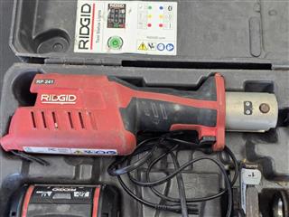 RIDGID RP 241 Press Tool Kit for Copper w/ Case Charger Battery